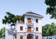 THIẾT KẾ BIỆT THỰ 3 TẦNG 13,5m x 12m TẠI HẢI DƯƠNG